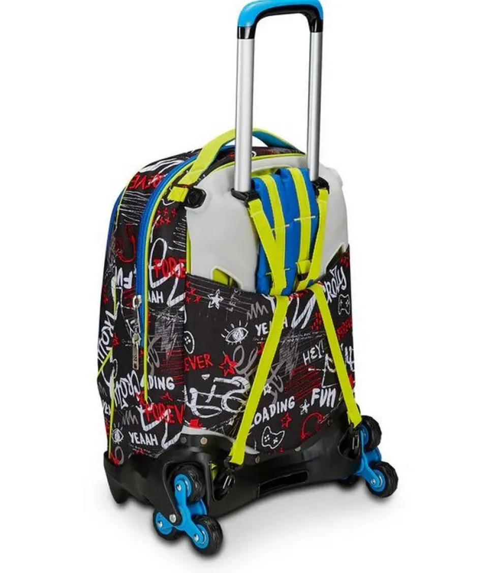 Trolley scuola SJ Jack 3 ruote Born to Fun