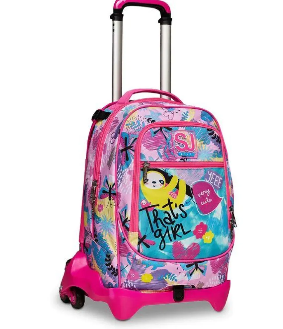 Trolley scuola SJ Jack 3 ruote Clack It Girl