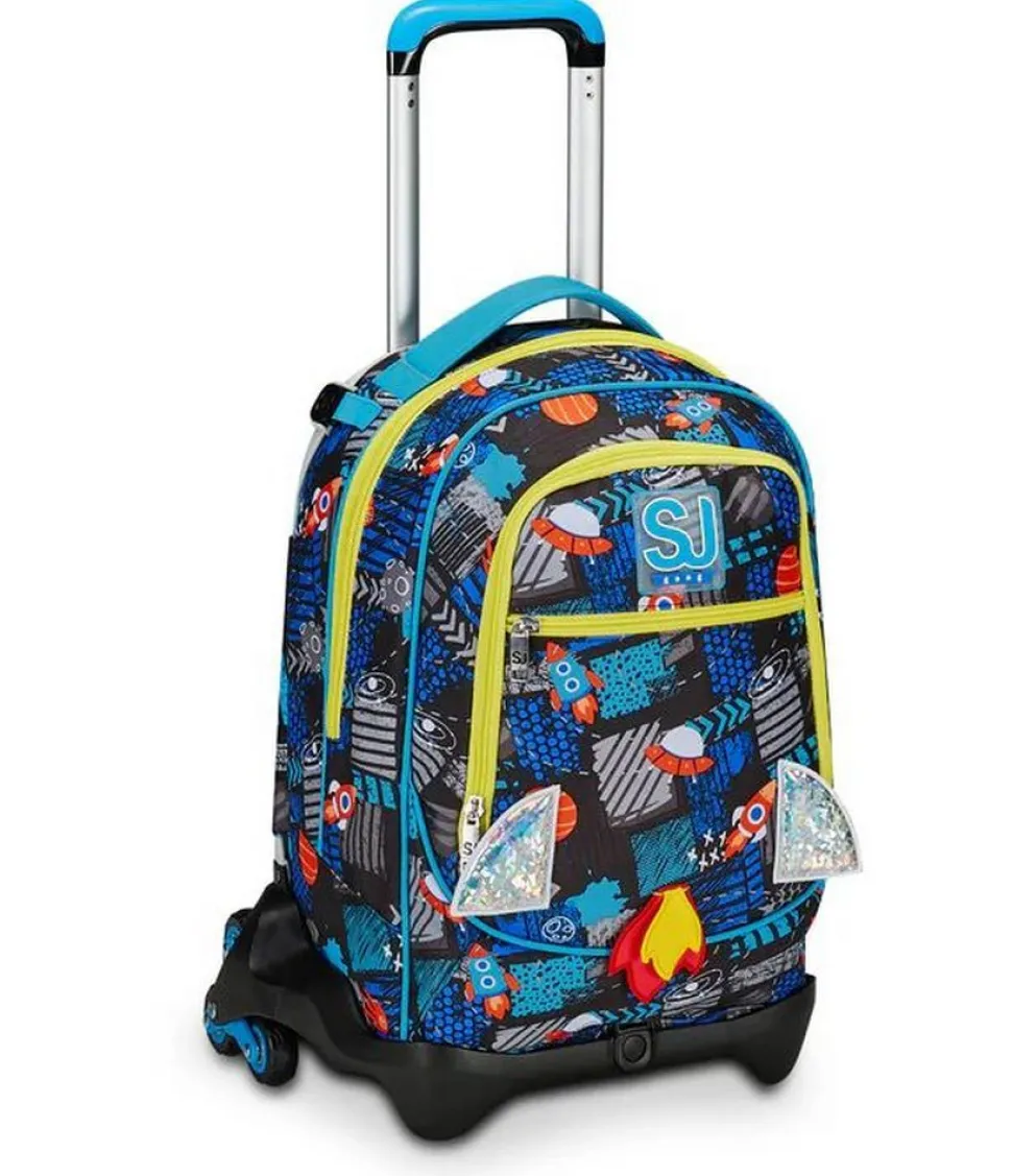 Trolley scuola SJ Jack 3 ruote Go to Space