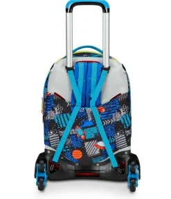 Trolley scuola SJ Jack 3 ruote Go to Space