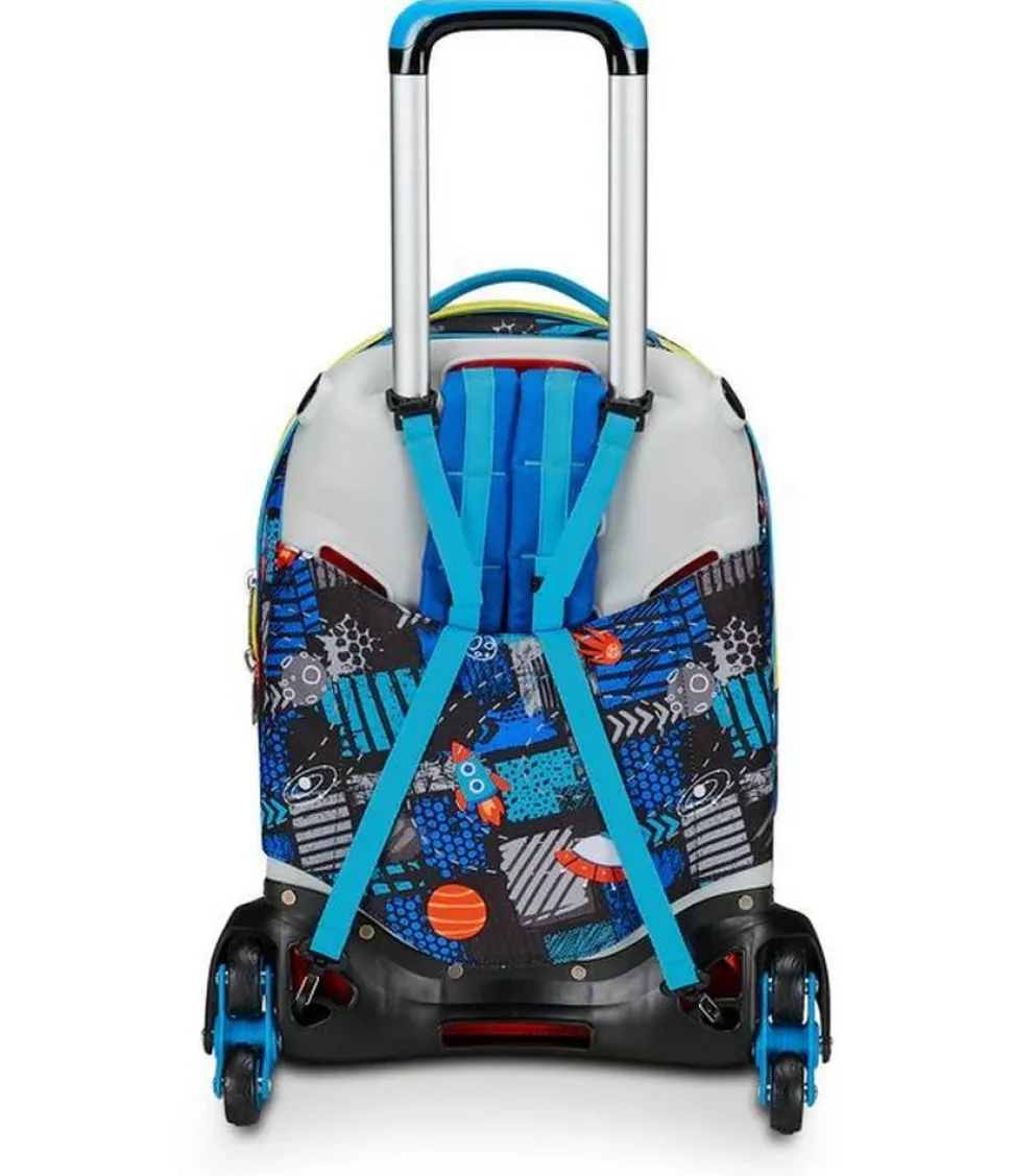 Trolley scuola SJ Jack 3 ruote Go to Space