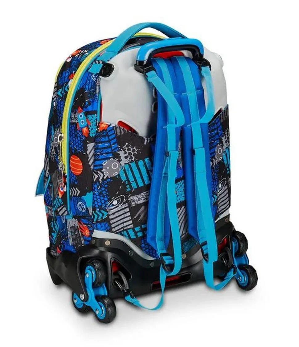 Trolley scuola SJ Jack 3 ruote Go to Space
