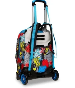 Trolley scuola SJ Jack 2 ruote Glitzled Boy