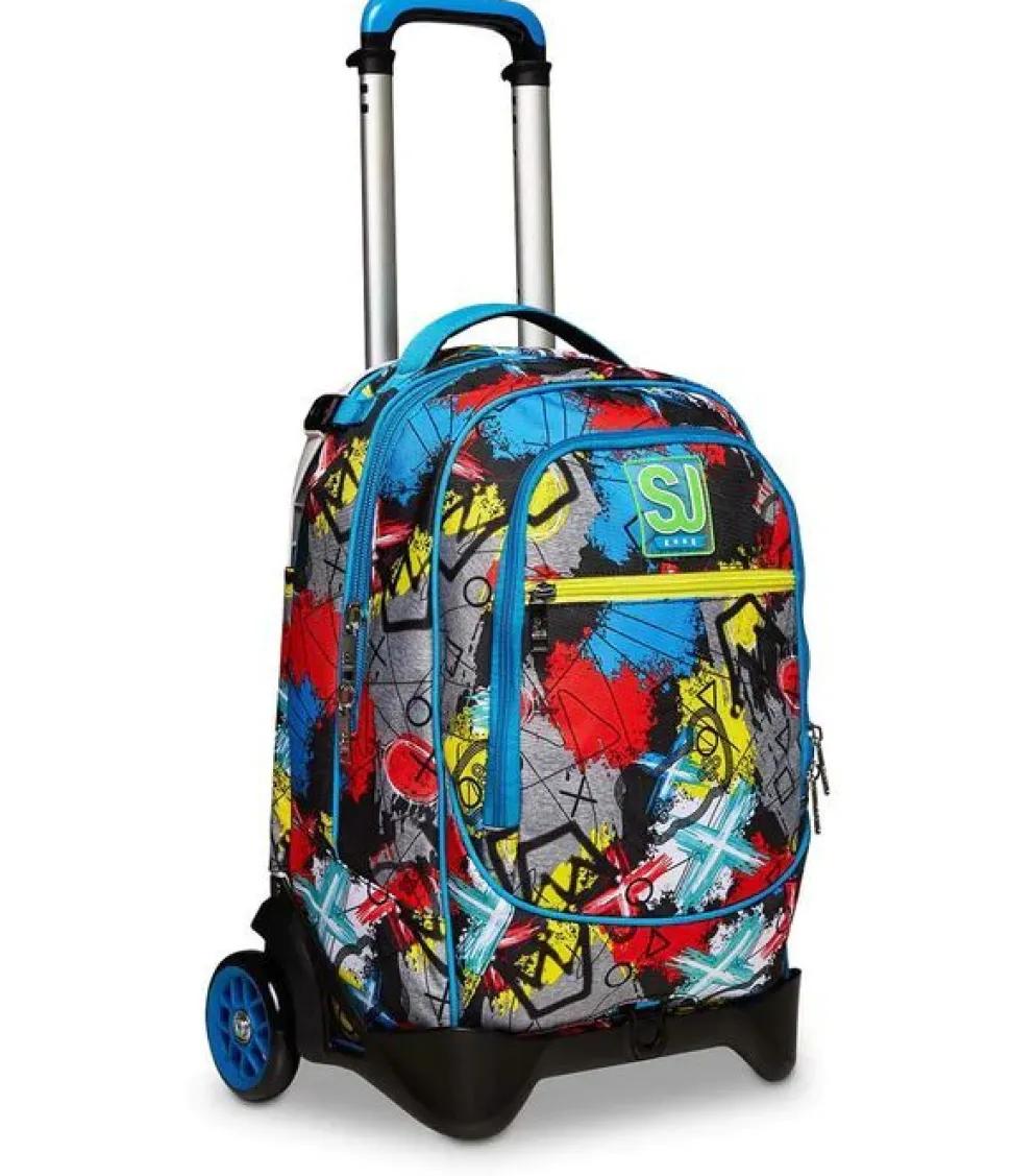 Trolley scuola SJ Jack 2 ruote Glitzled Boy