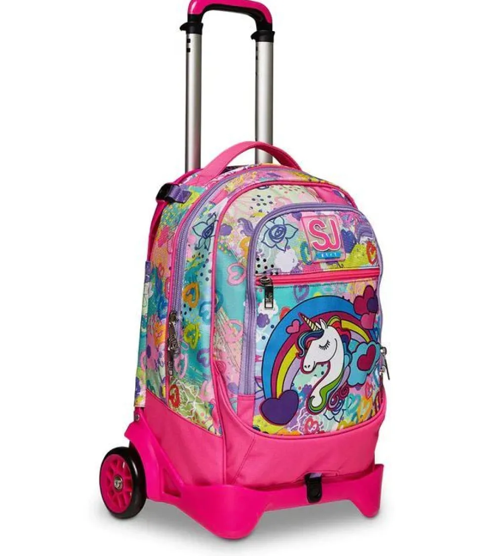 Trolley scuola SJ Jack 2 ruote MagicFlip Girl