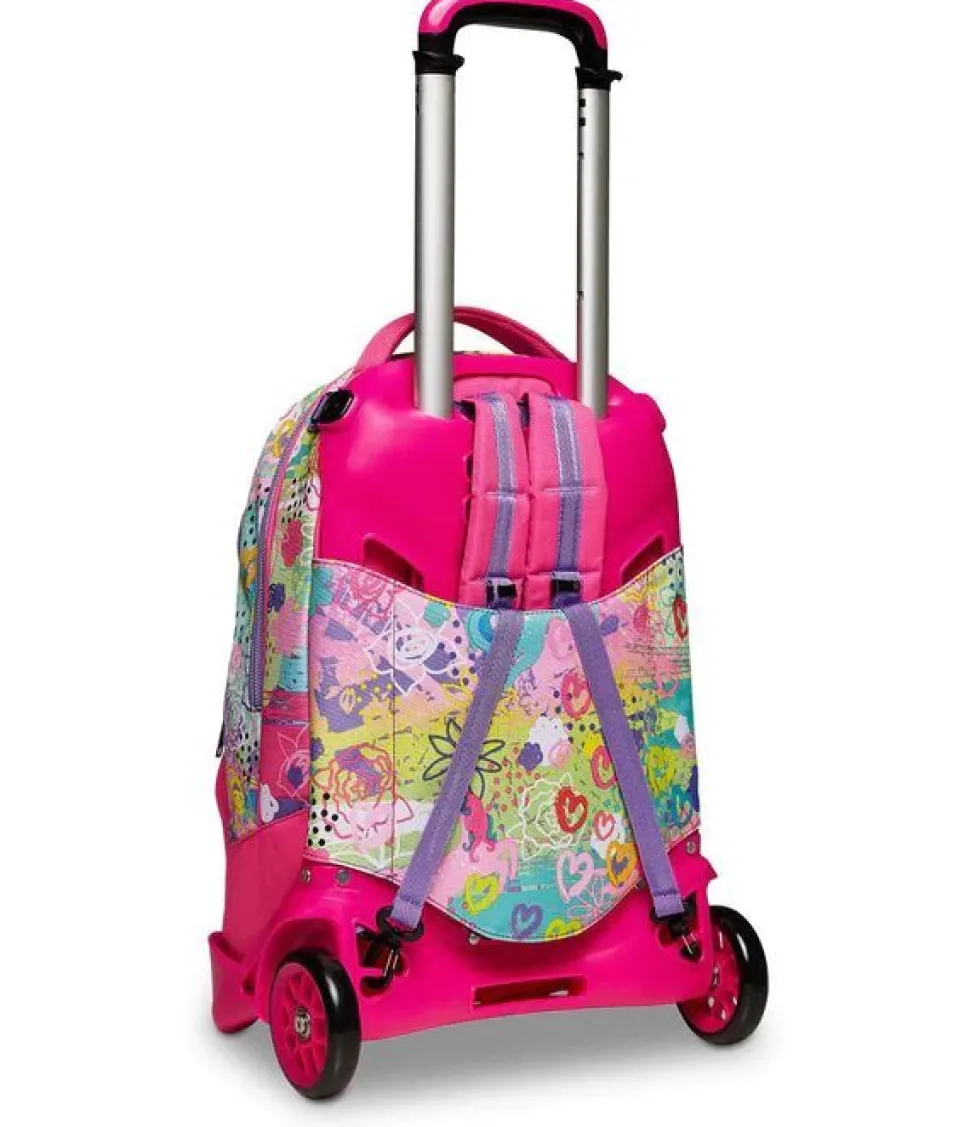 Trolley scuola SJ Jack 2 ruote MagicFlip Girl