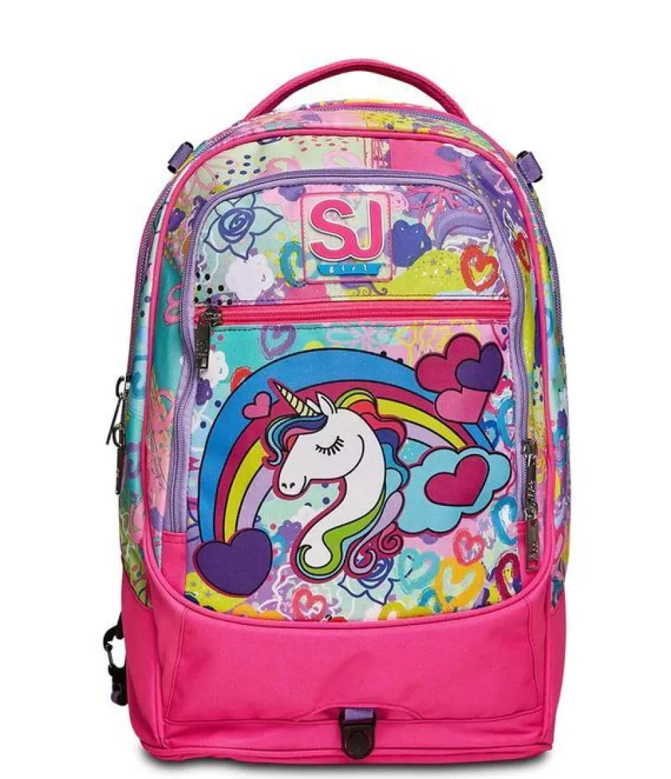 Trolley scuola SJ Jack 2 ruote MagicFlip Girl
