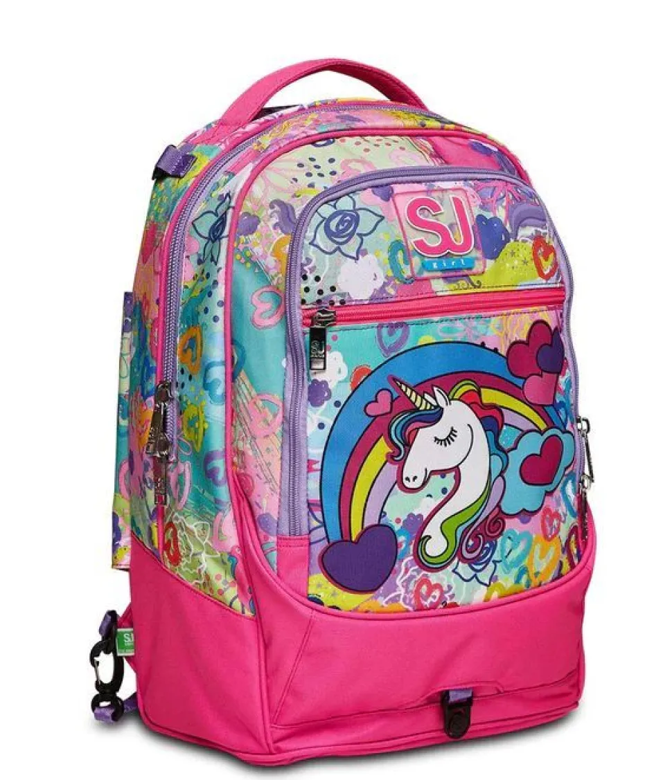 Trolley scuola SJ Jack 2 ruote MagicFlip Girl