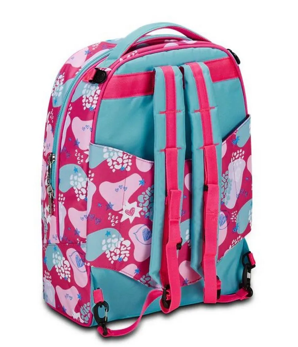 Trolley scuola SJ Jack 3 ruote Pinkfur