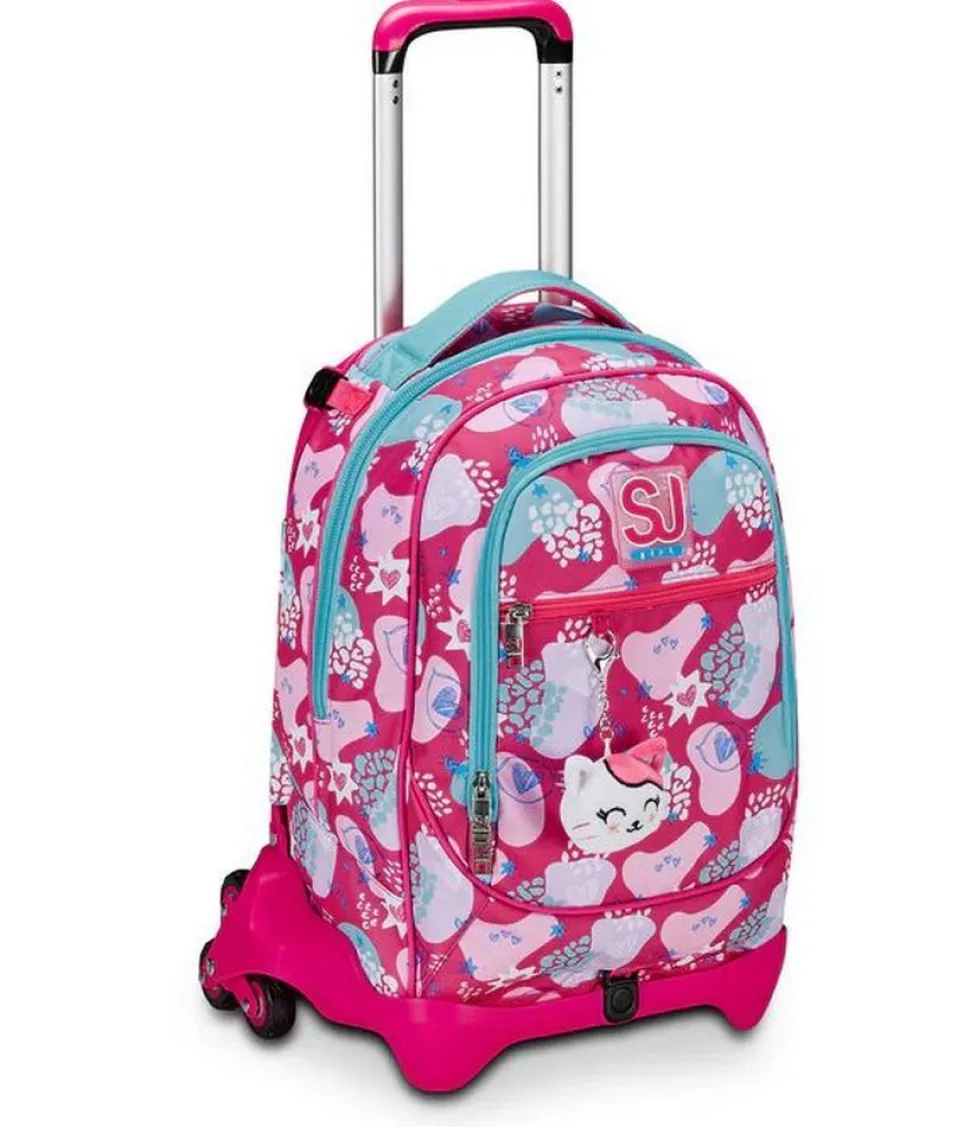 Trolley scuola SJ Jack 3 ruote Pinkfur