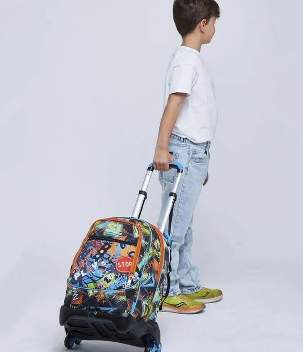 Trolley scuola SJ Jack 3 ruote Rushpack
