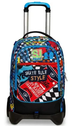 Trolley scuola SJ Jack 2 ruote Trickflip Boy