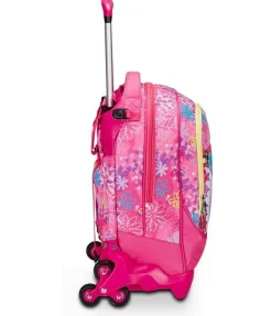 Trolley scuola SJ Jack 3 ruote Unicorn Led