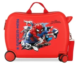 Valigia per bambini cavalcabile Marvel Spider Man Geo Rosso