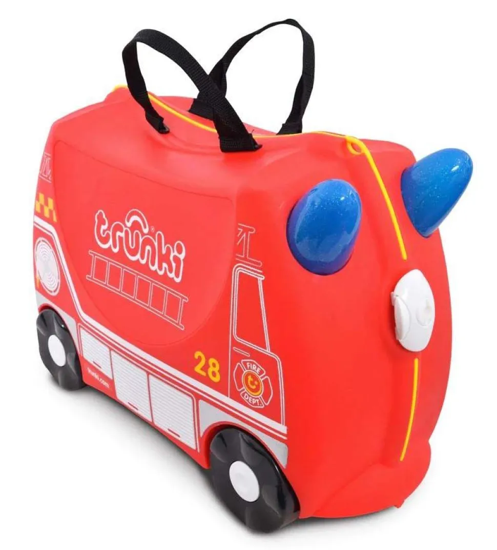 Valigia per bambini cavalcabile Trunki Frank Fire Truck