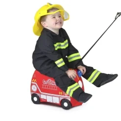 Valigia per bambini cavalcabile Trunki Frank Fire Truck