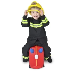 Valigia per bambini cavalcabile Trunki Frank Fire Truck