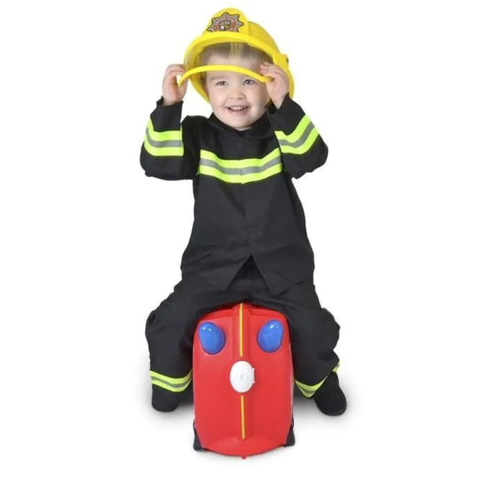 Valigia per bambini cavalcabile Trunki Frank Fire Truck