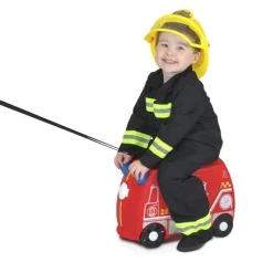 Valigia per bambini cavalcabile Trunki Frank Fire Truck