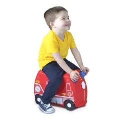 Valigia per bambini cavalcabile Trunki Frank Fire Truck
