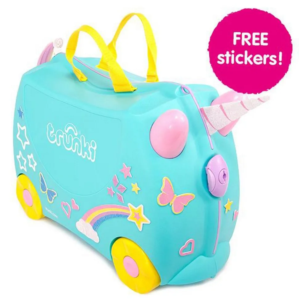 Valigia per bambini cavalcabile Trunki Una the Unicorn