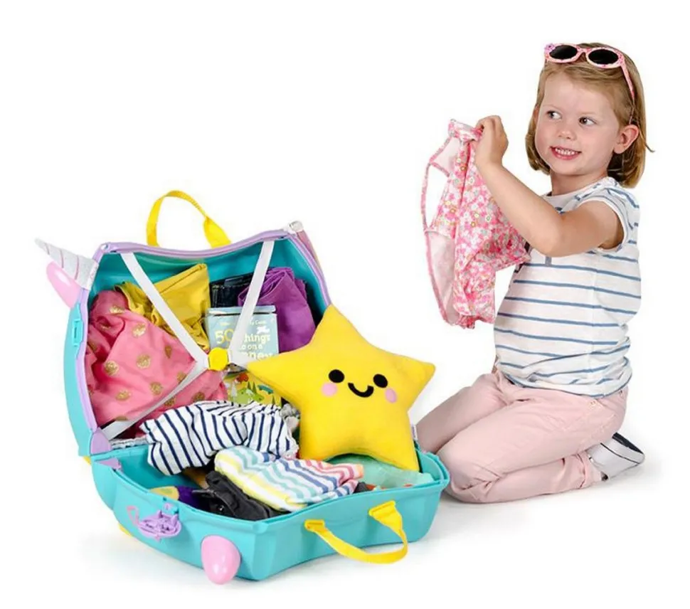 Valigia per bambini cavalcabile Trunki Una the Unicorn