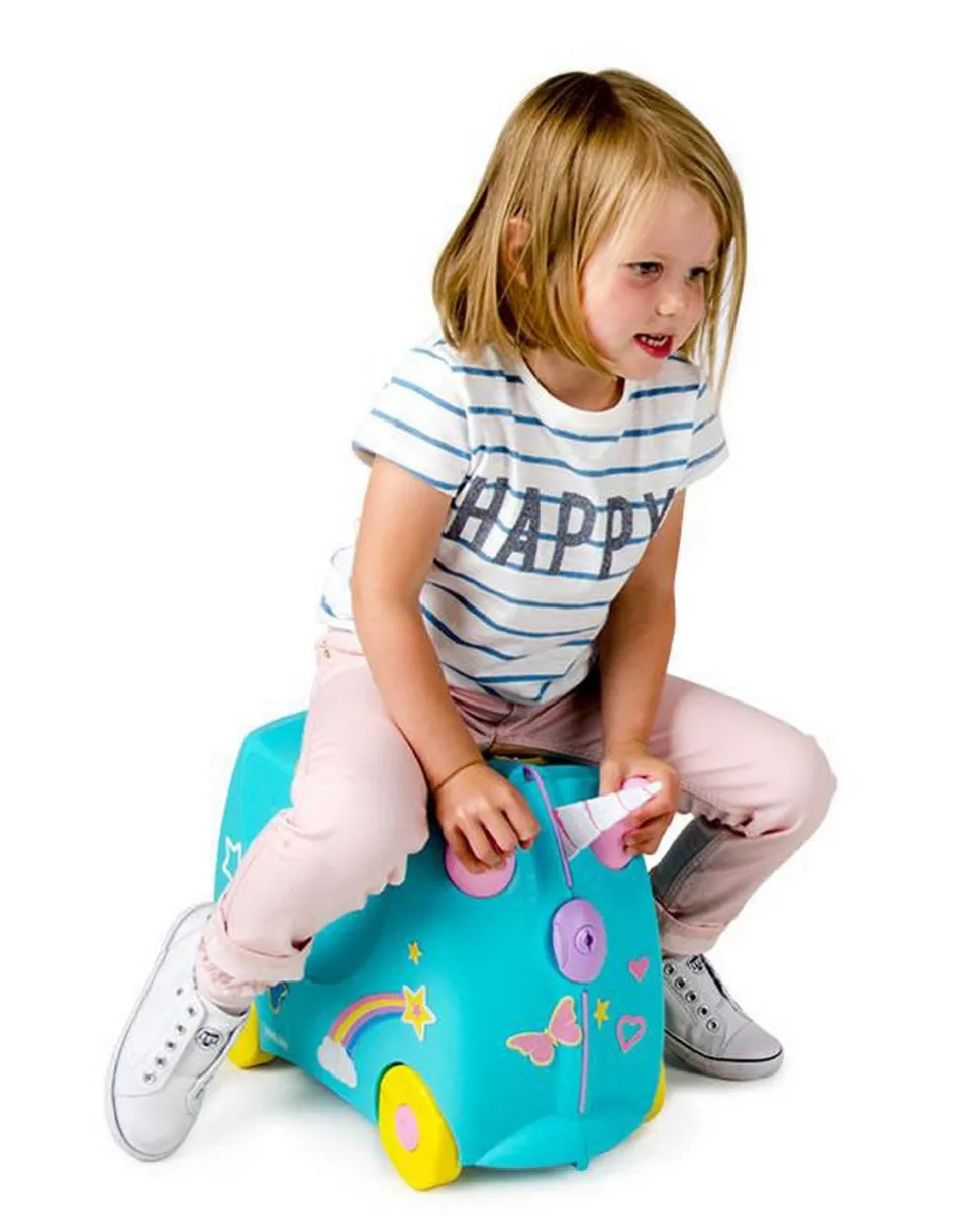 Valigia per bambini cavalcabile Trunki Una the Unicorn