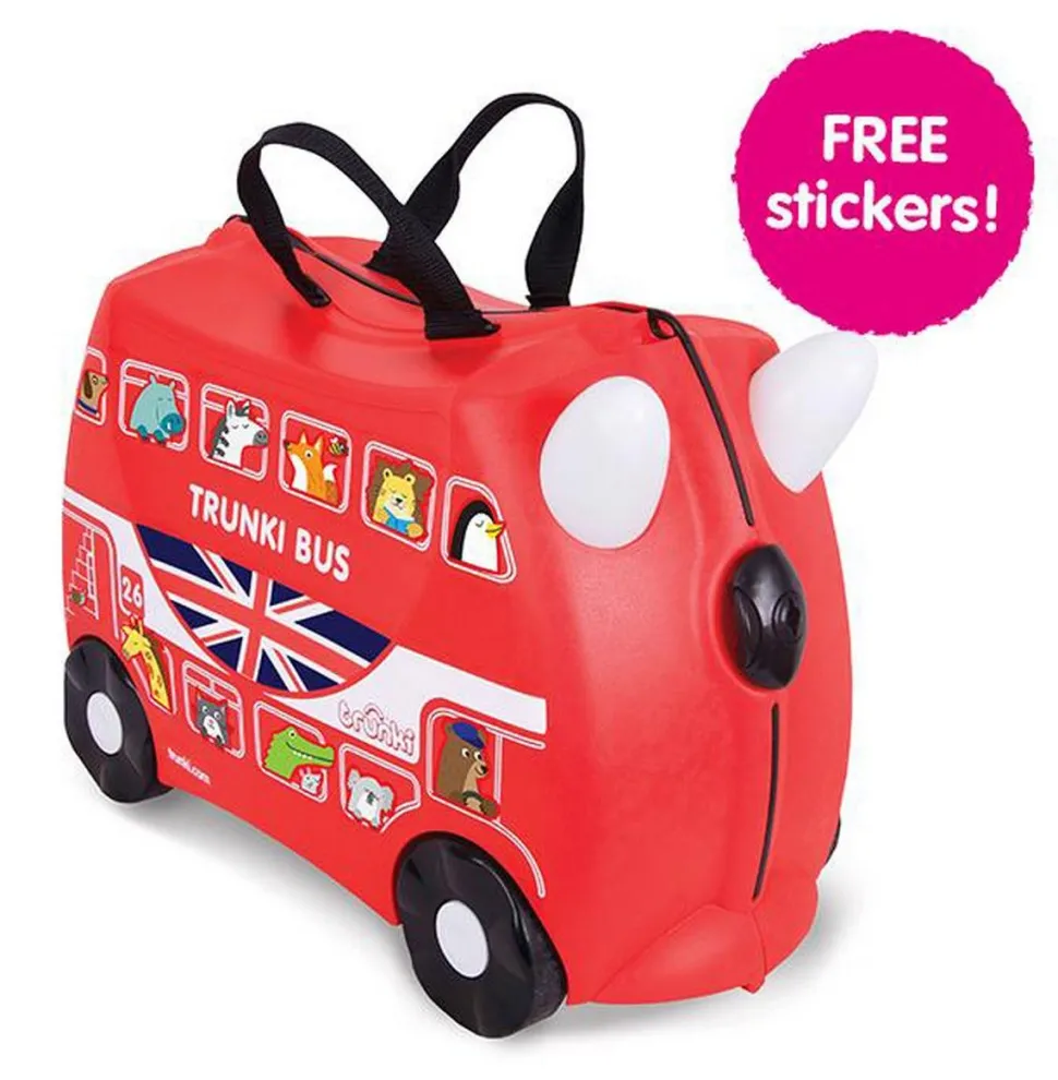 Valigia per bambini cavalcabile Trunki Boris the Bus