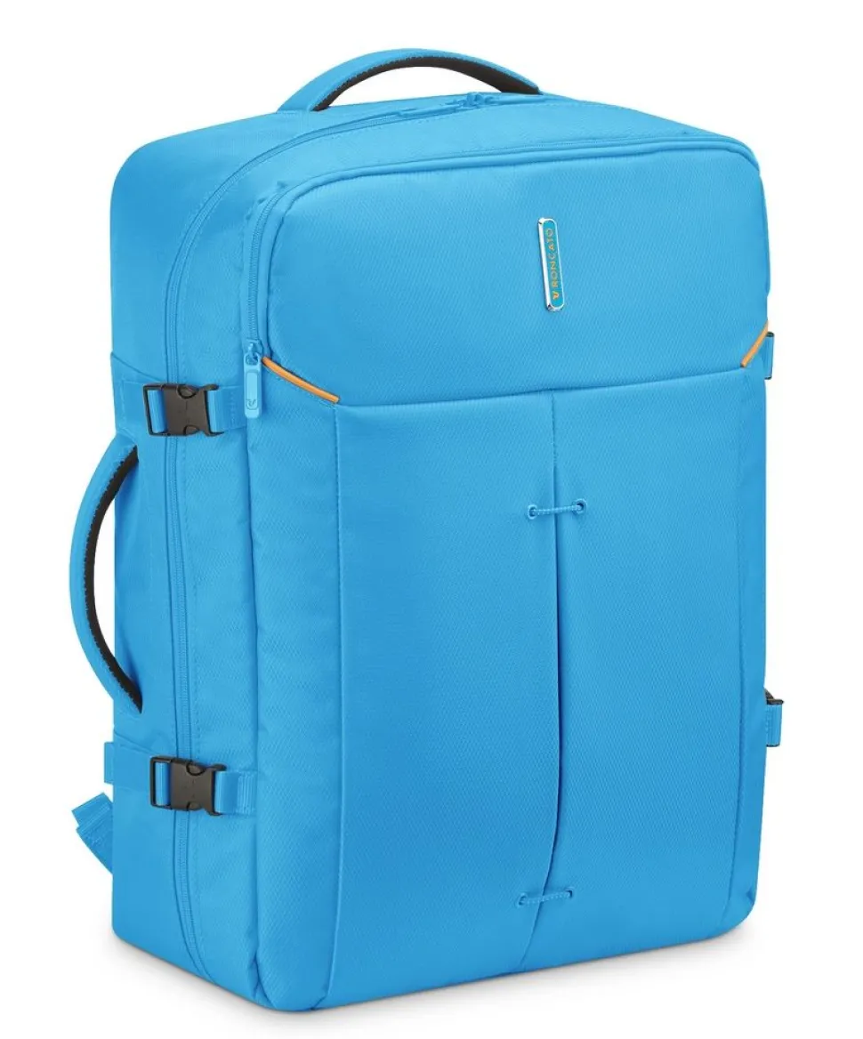 Zaino cabina Easyjet 45x36x18 Roncato Ironik 2.0 5326 Sky Blu