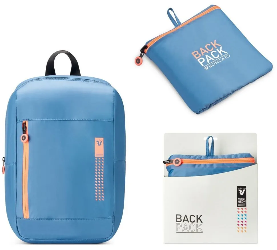 Zaino cabina pieghevole Ryanair 40x20x25 Roncato Compact Neon 2010 Avio