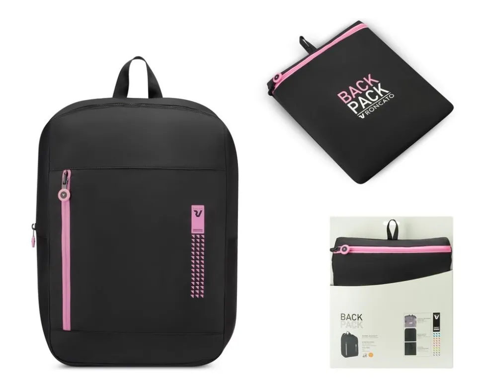 Zaino cabina pieghevole 45x36x20 Roncato Compact 2012 Rosa