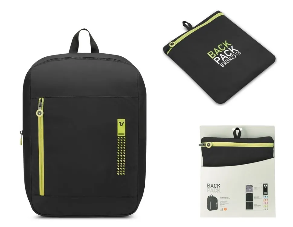 Zaino cabina pieghevole 45x36x20 Roncato Compact 2012 Cyber Lime