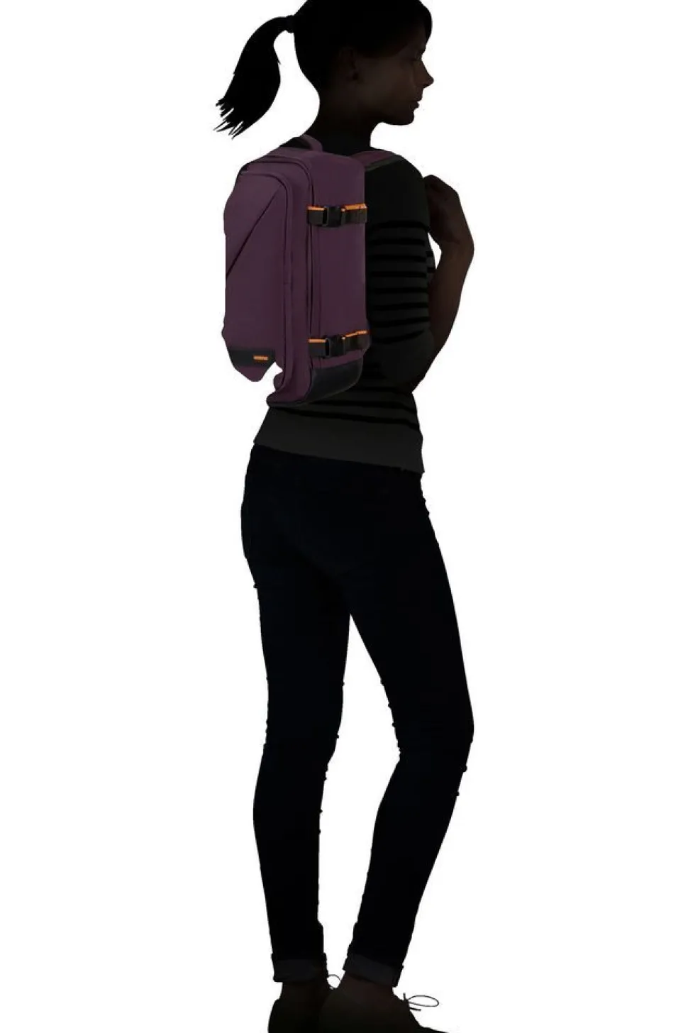 Zaino cabina Ryanair 40x20x25 American Tourister Take2Cabin S Dark Plum
