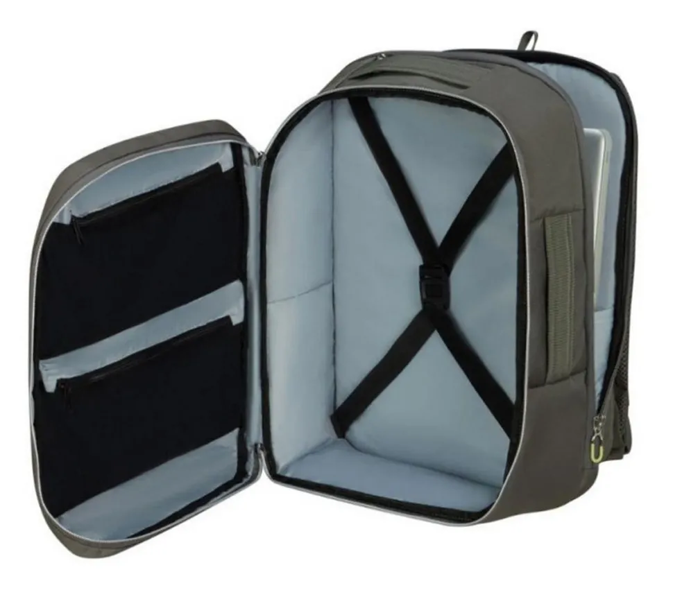Zaino cabina Ryanair 40x20x25 Samsonite Guardit Classy Gunmetal Green