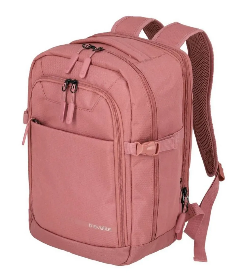 Zaino cabina Ryanair 40x20x25 Travelite Kick Off 6921 Rosa