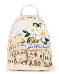 Zaino donna Braccialini Cartoline Roma