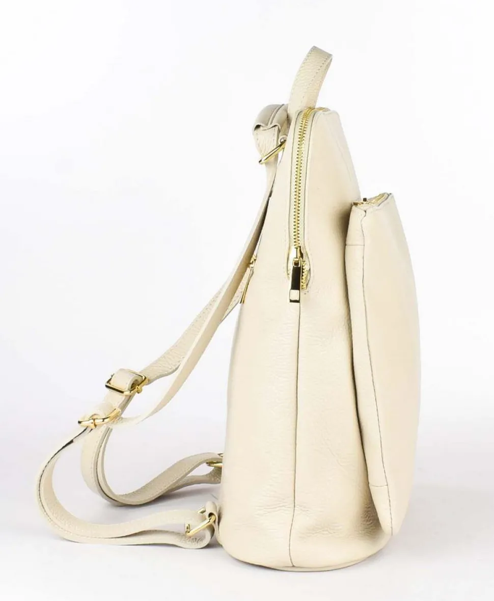 Zaino donna in pelle 001 Beige