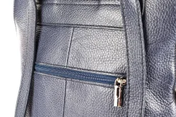Zaino donna in pelle 001 Blu