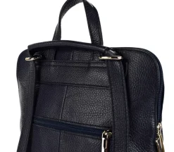 Zaino donna in pelle 001 Blu