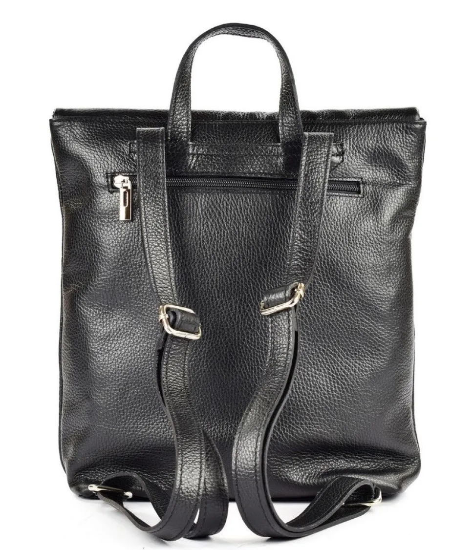 Zaino donna in pelle BP32 Nero