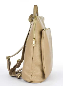 Zaino donna in pelle 001 Ecru