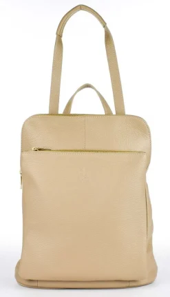 Zaino donna in pelle 001 Ecru