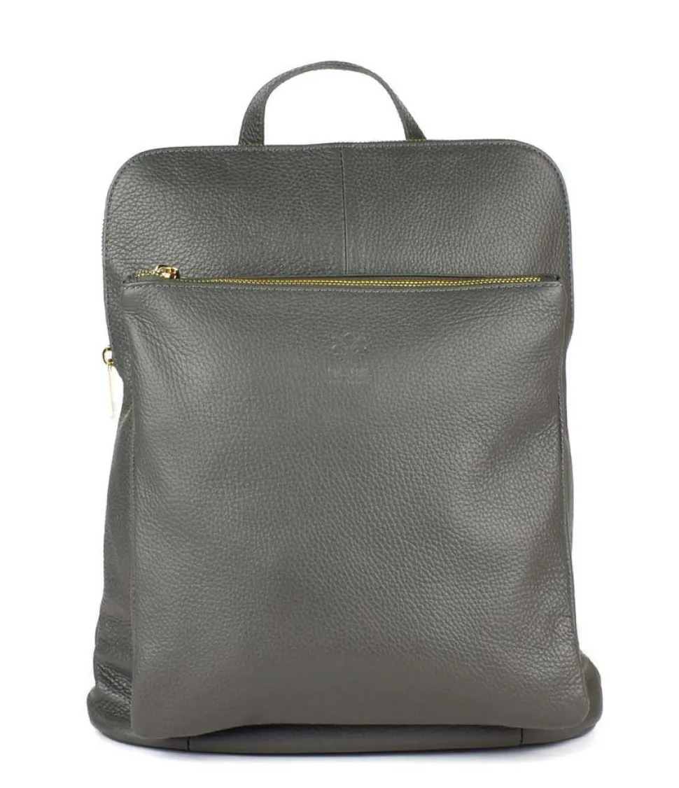 Zaino donna in pelle 001 Grigio