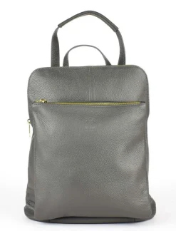 Zaino donna in pelle 001 Grigio
