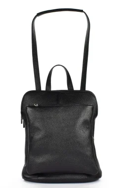 Zaino donna in pelle piccolo 02 Nero