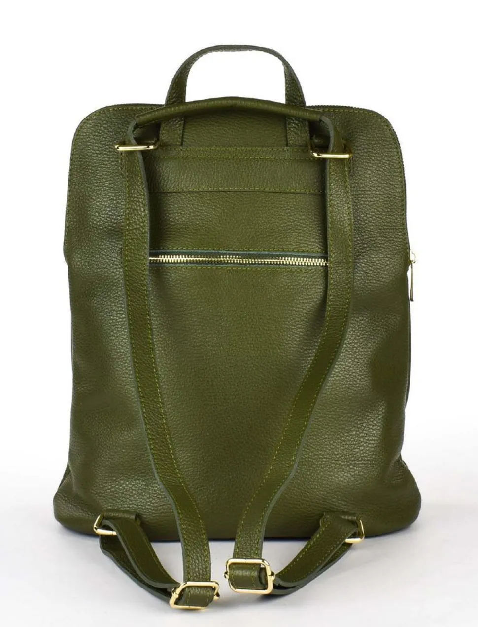 Zaino donna in pelle 001 Verde