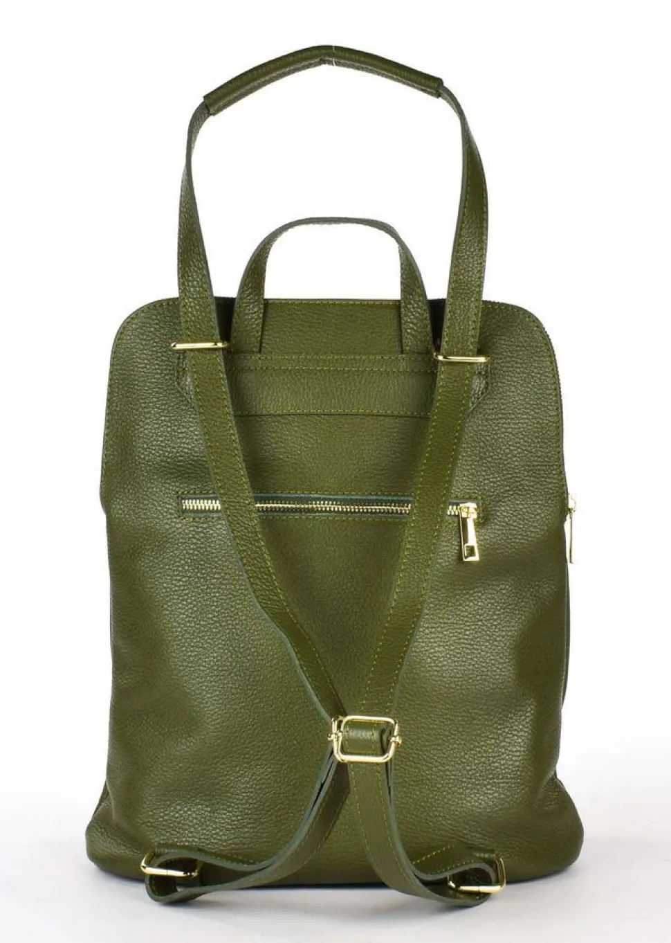 Zaino donna in pelle 001 Verde
