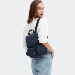 Zaino e tracolla Kipling FireFly UP Blue Bleu