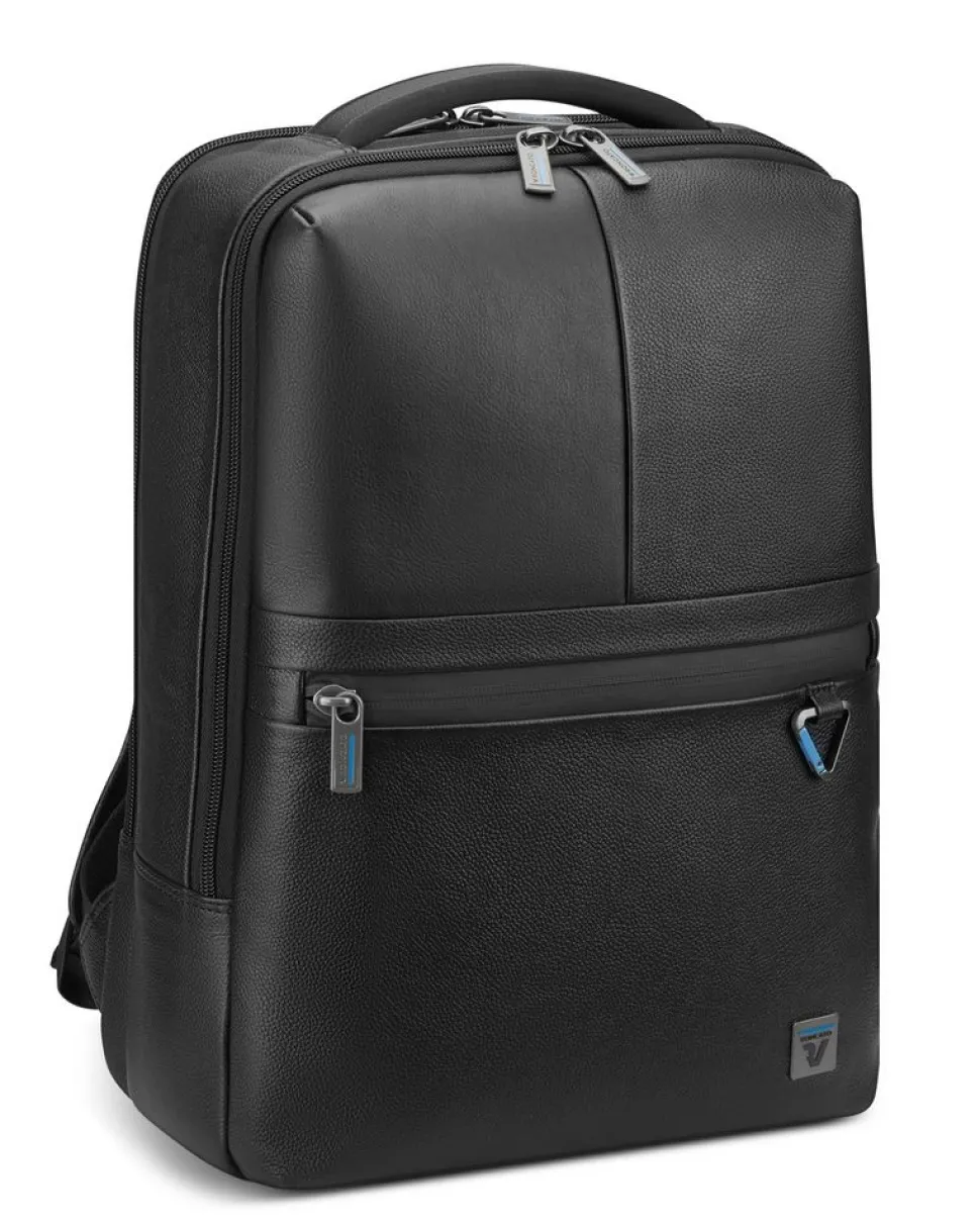 Zaino in pelle Roncato Trial DLX 1141 Nero