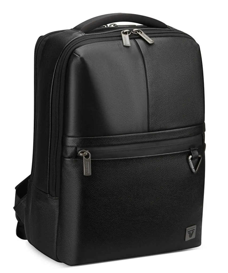 Zaino in pelle Roncato Trial DLX 1140 Nero